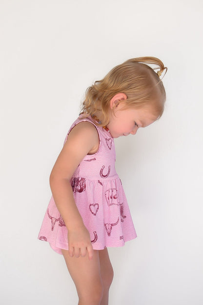 Mojave Mauve Peplum Bummie Set - Ever Colter Co