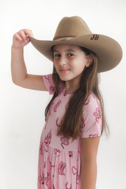 Mojave Mauve Ruffle Dress - Ever Colter Co