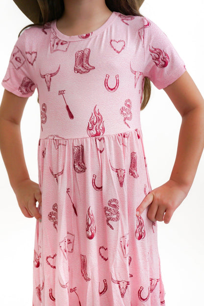 Mojave Mauve Ruffle Dress - Ever Colter Co