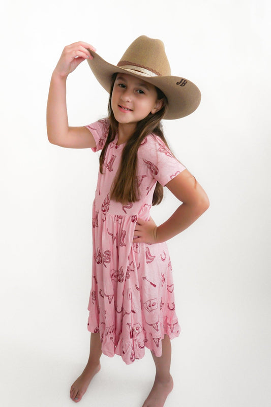 Mojave Mauve Ruffle Dress - Ever Colter Co