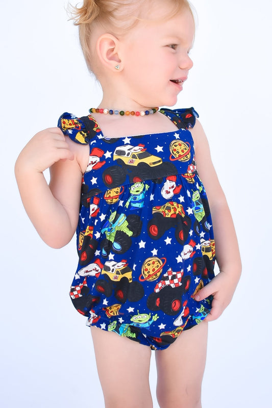 Pizza Pit Party Bubble Romper - Ever Colter Co