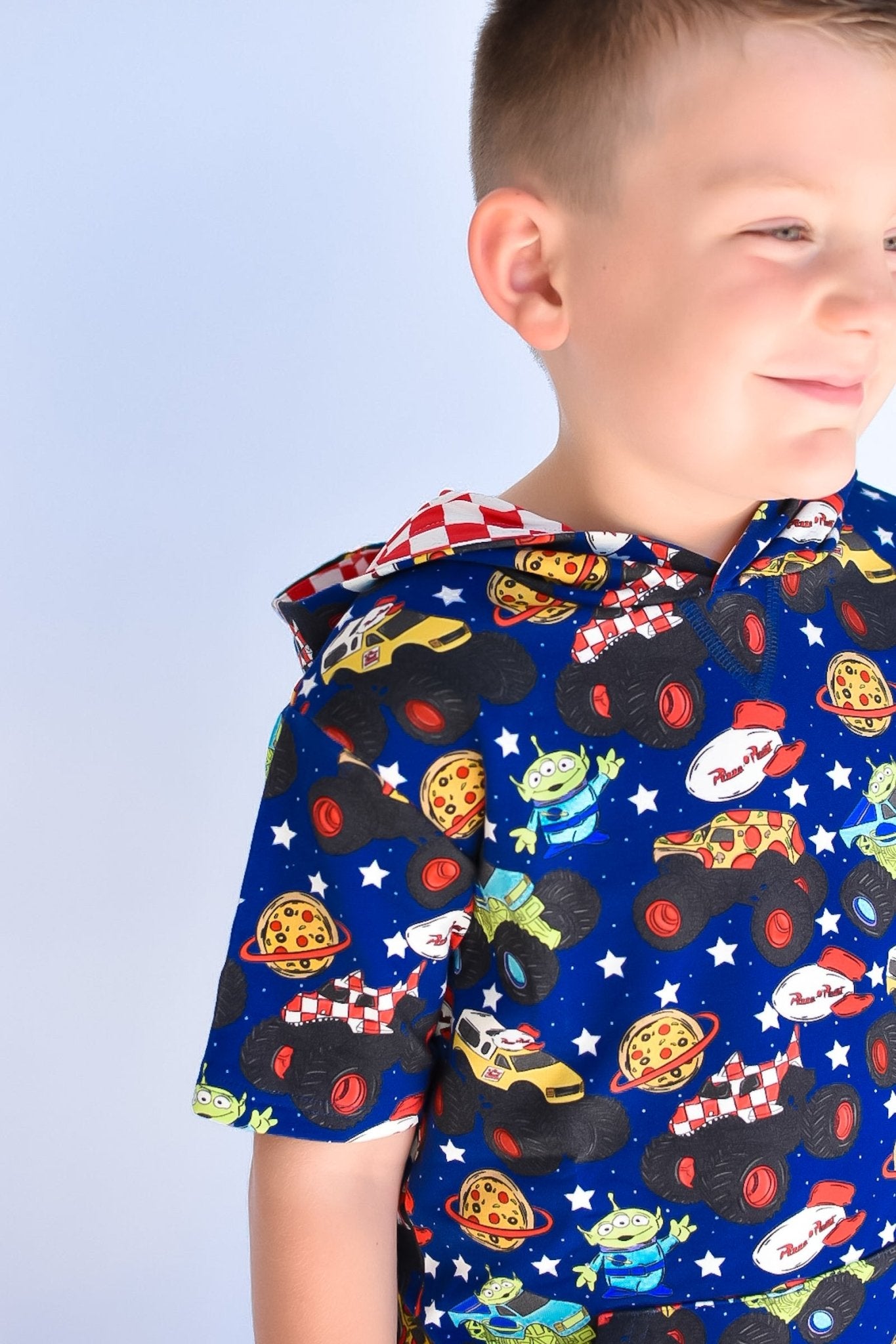 Pizza Pit Party French Terry Hooded Shirt - Ever Colter Co