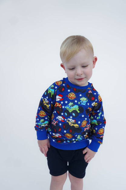 Pizza Pit Party French Terry Sweater - Ever Colter Co