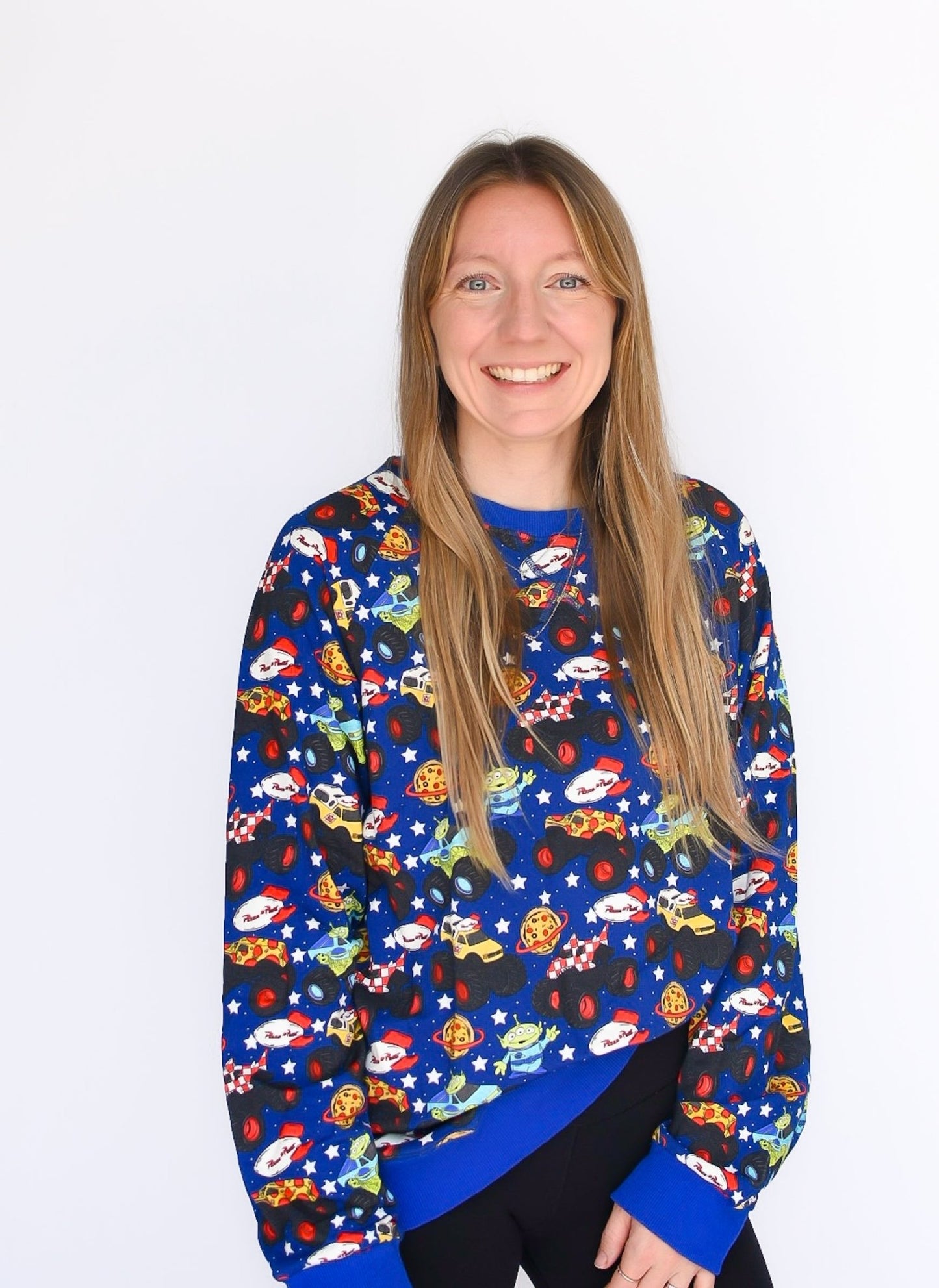 Pizza Pit Party French Terry Sweater - Ever Colter Co