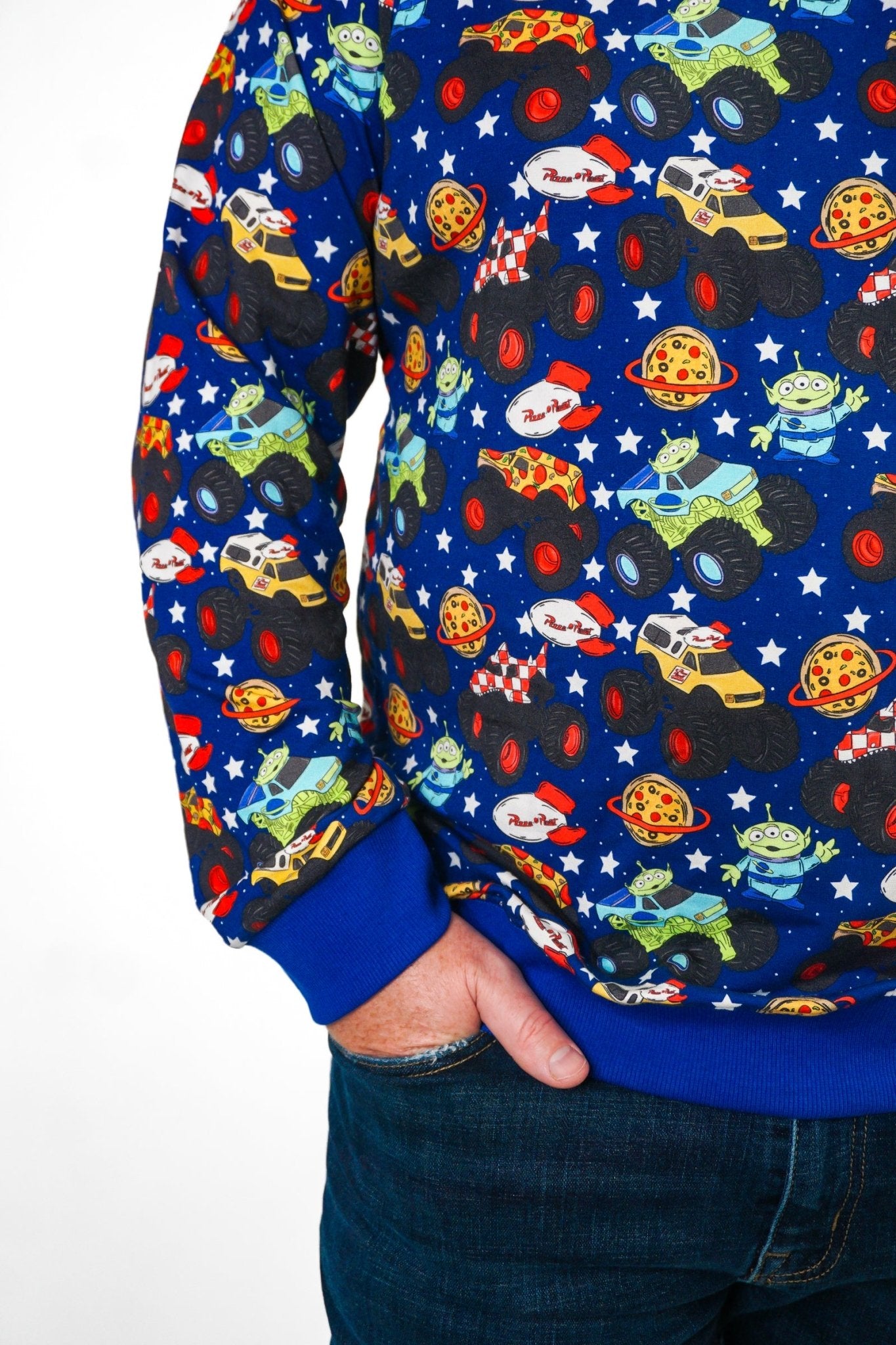 Pizza Pit Party French Terry Sweater - Ever Colter Co