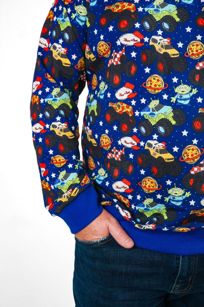 Pizza Pit Party French Terry Sweater - Ever Colter Co