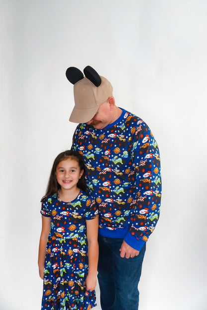 Pizza Pit Party French Terry Sweater - Ever Colter Co