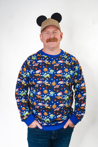 Pizza Pit Party French Terry Sweater - Ever Colter Co
