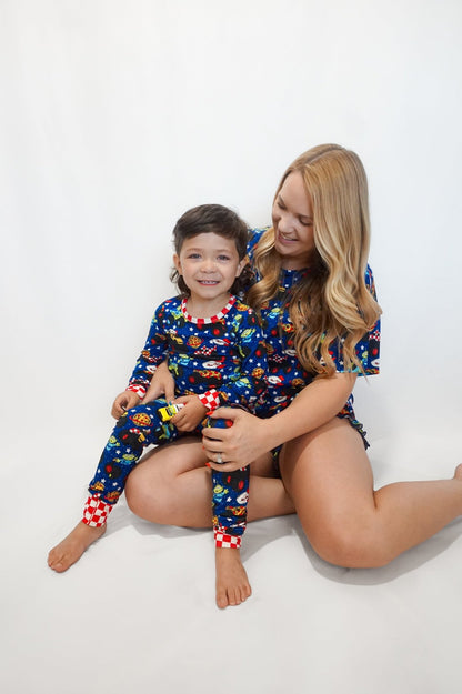 Pizza Pit Party Long Sleeve Jammies - Ever Colter Co