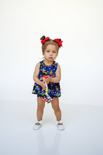 Pizza Pit Party Peplum Bummie Set - Ever Colter Co