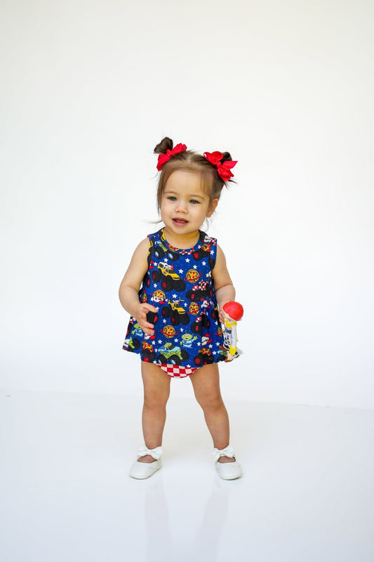 Pizza Pit Party Peplum Bummie Set - Ever Colter Co