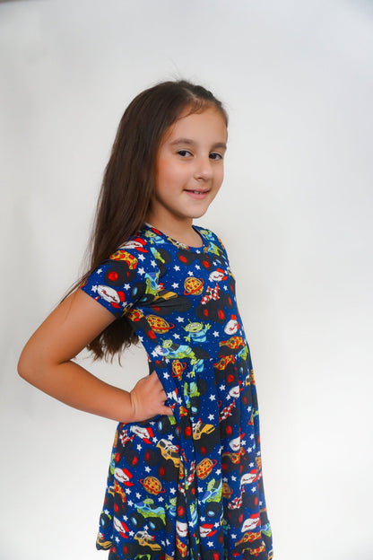 Pizza Pit Party Ruffle Dress - Ever Colter Co