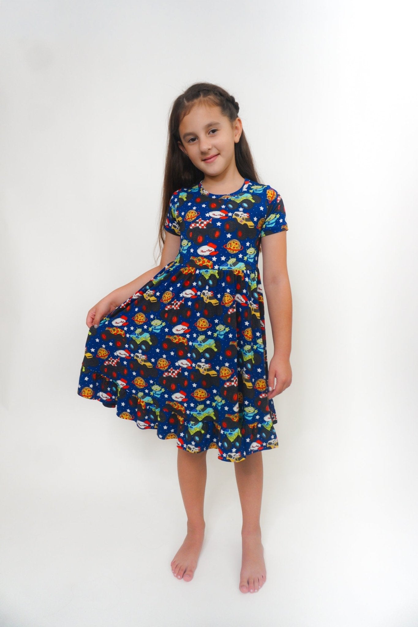 Pizza Pit Party Ruffle Dress - Ever Colter Co