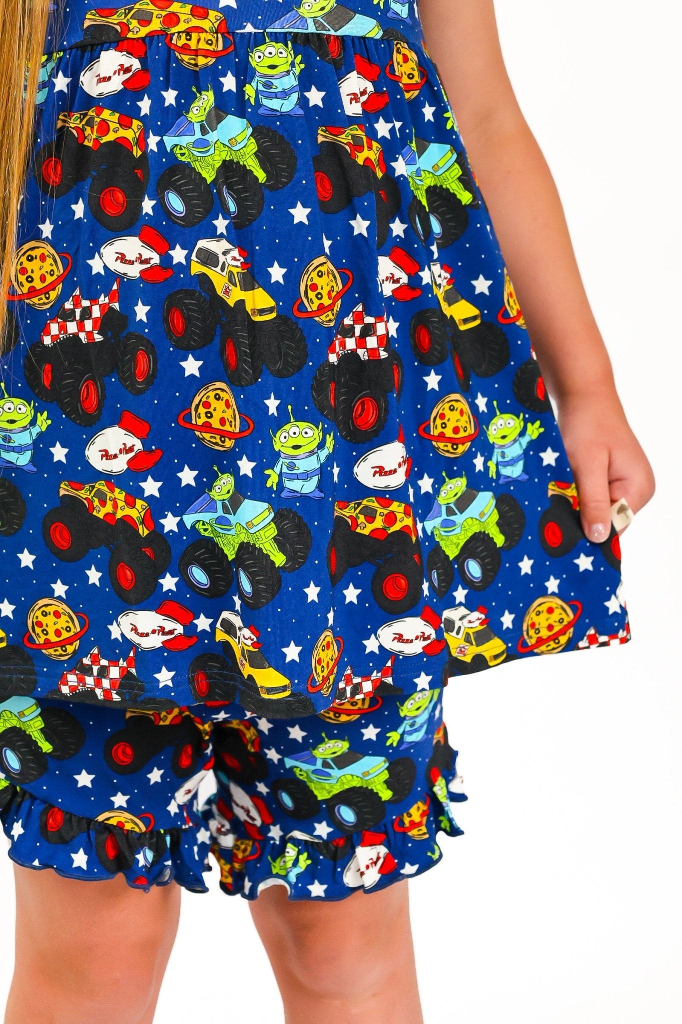 Pizza Pit Party Ruffle Short Set - Ever Colter Co