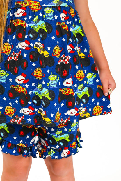 Pizza Pit Party Ruffle Short Set - Ever Colter Co