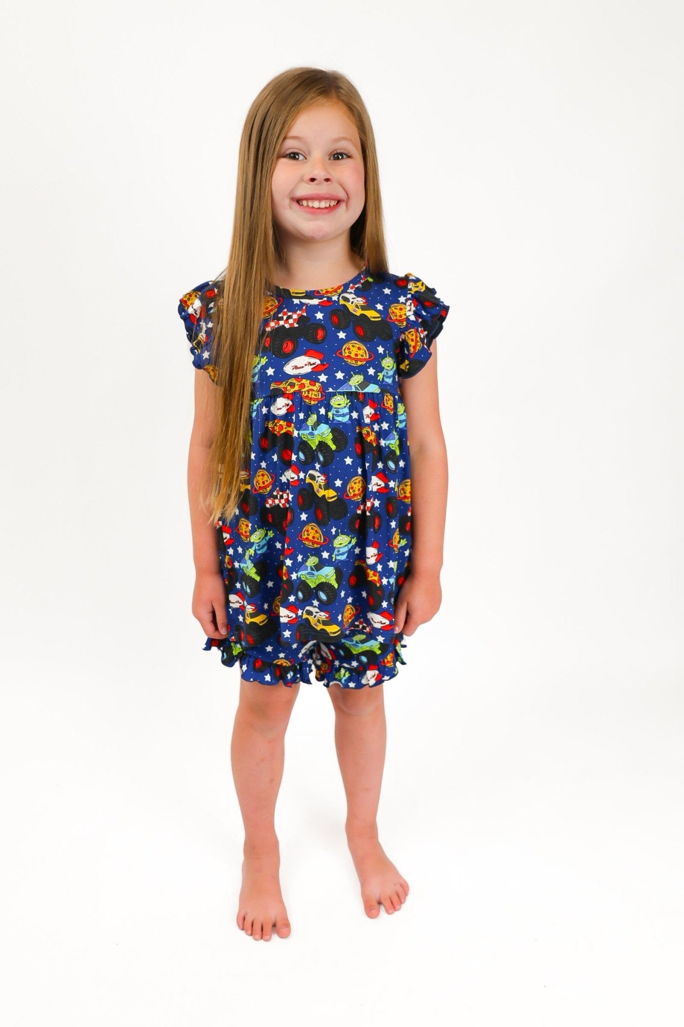 Pizza Pit Party Ruffle Short Set - Ever Colter Co