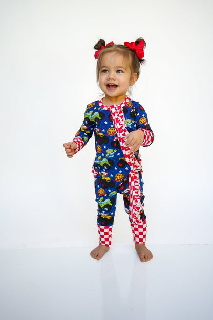 Pizza Pit Party Ruffle Zippy - Ever Colter Co