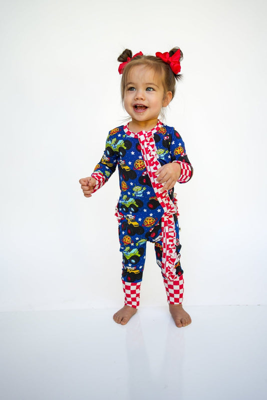 Pizza Pit Party Ruffle Zippy - Ever Colter Co