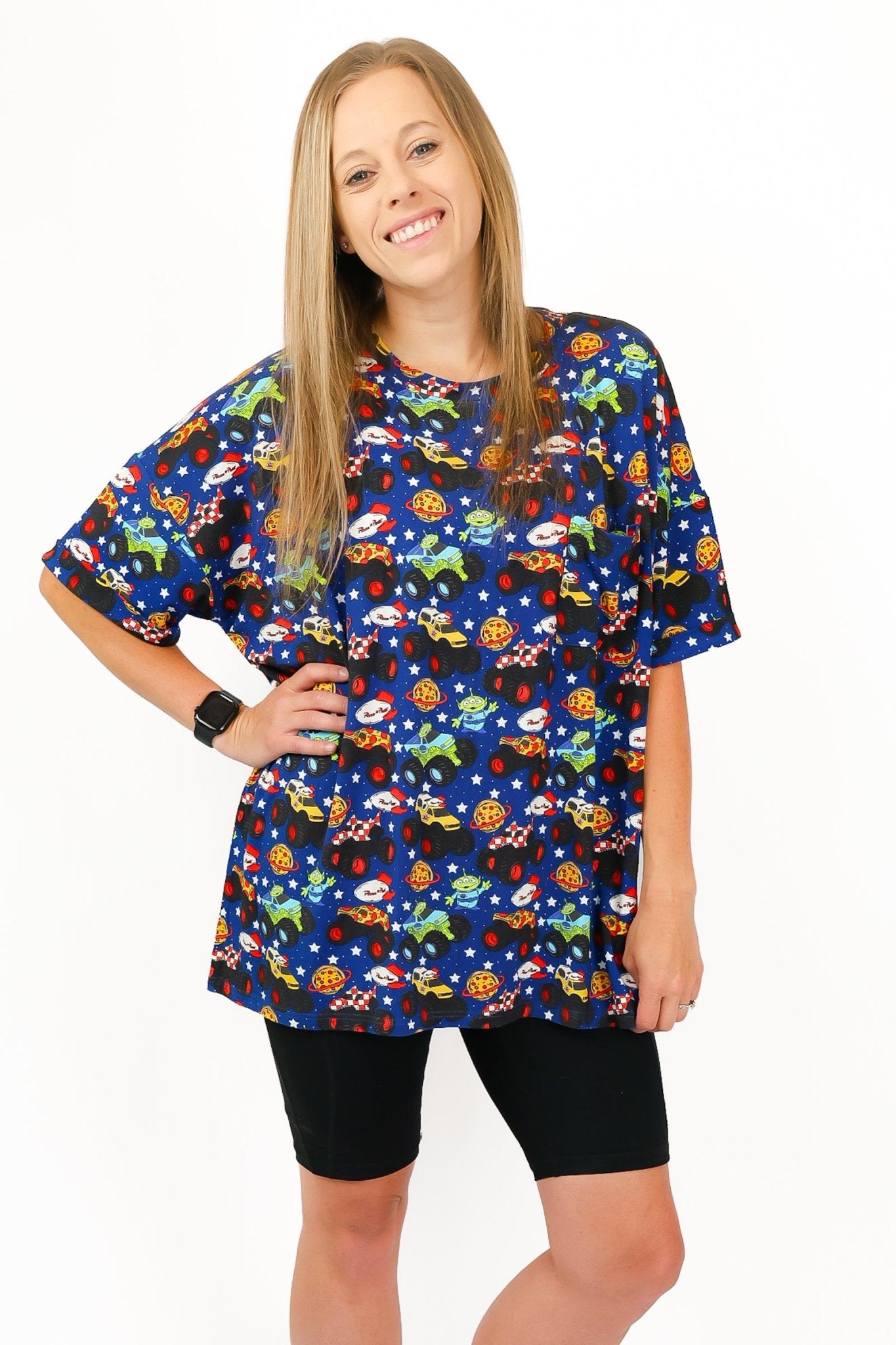 Pizza Pit Party Women's Slouchy Pocket Tee - Ever Colter Co