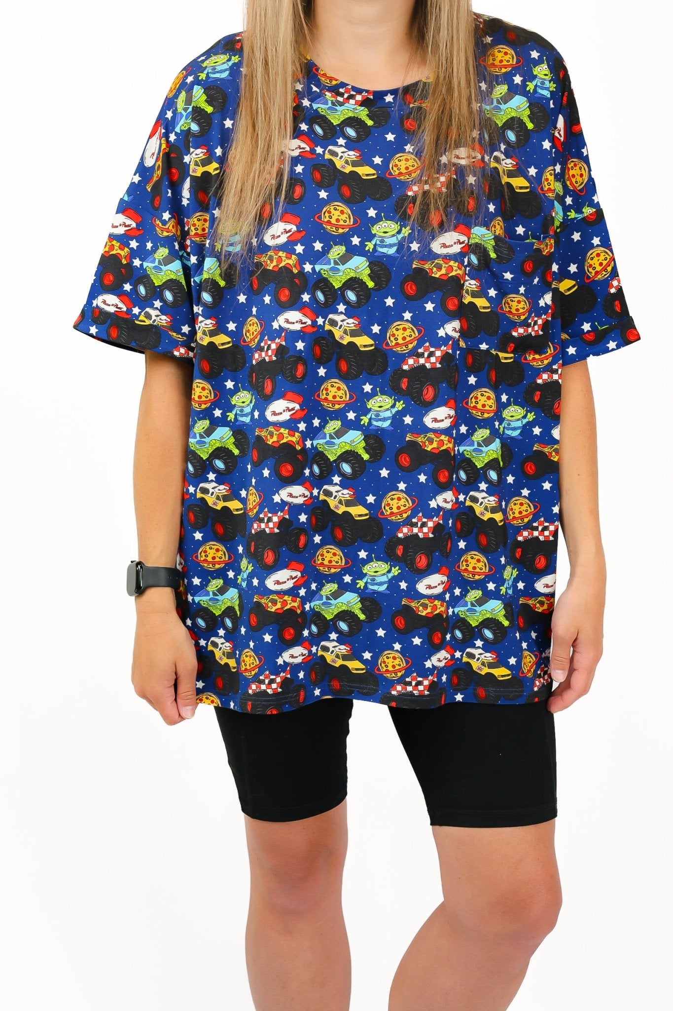 Pizza Pit Party Women's Slouchy Pocket Tee - Ever Colter Co
