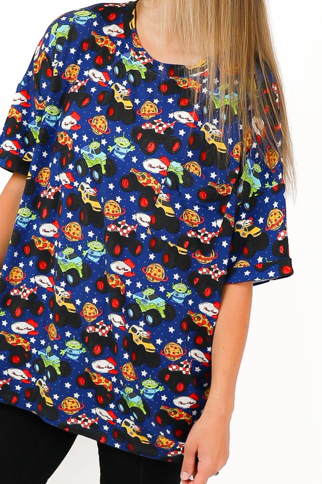 Pizza Pit Party Women's Slouchy Pocket Tee - Ever Colter Co