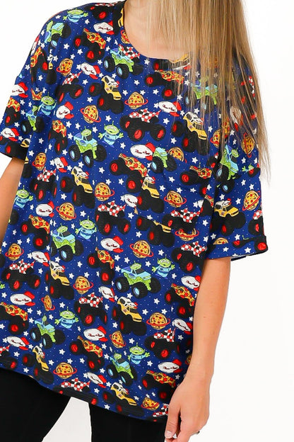 Pizza Pit Party Women's Slouchy Pocket Tee - Ever Colter Co