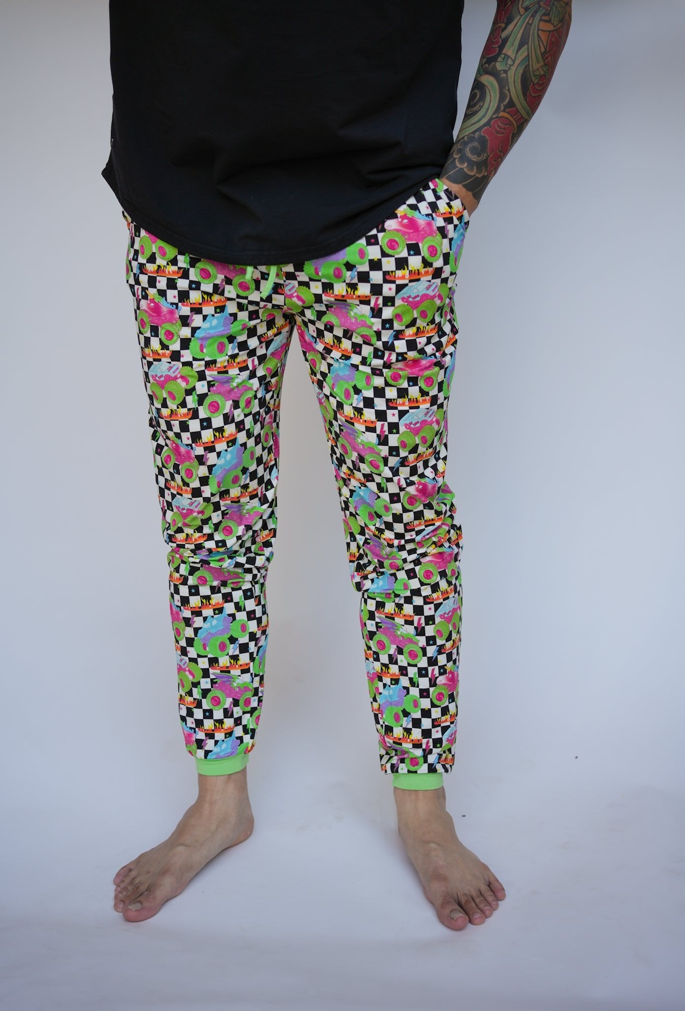 Ready, Check, Glow Adult Men’s Jogger Pajama Pants - Ever Colter Co