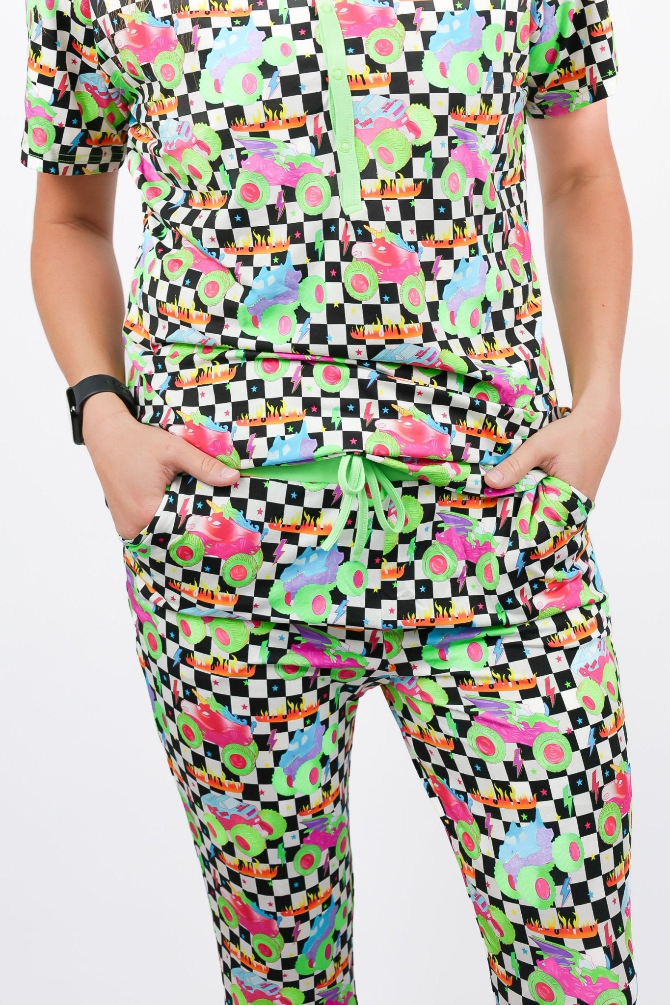 Ready, Check, Glow Adult Women’s Jogger Pajama Set - Ever Colter Co