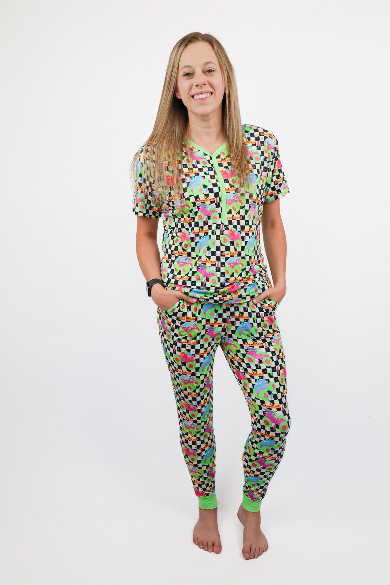 Ready, Check, Glow Adult Women’s Jogger Pajama Set - Ever Colter Co