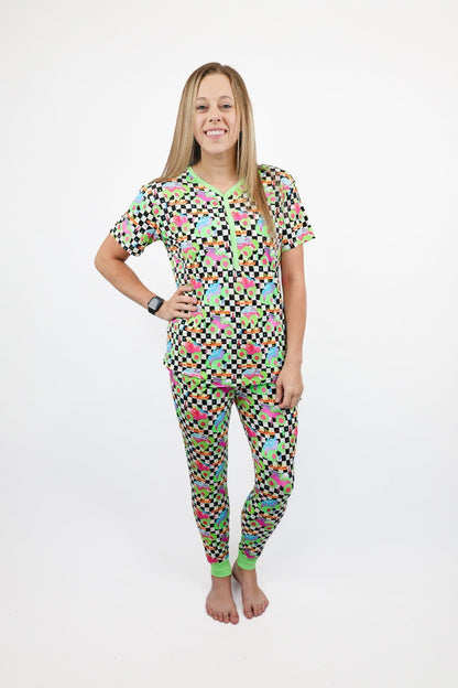Ready, Check, Glow Adult Women’s Jogger Pajama Set - Ever Colter Co