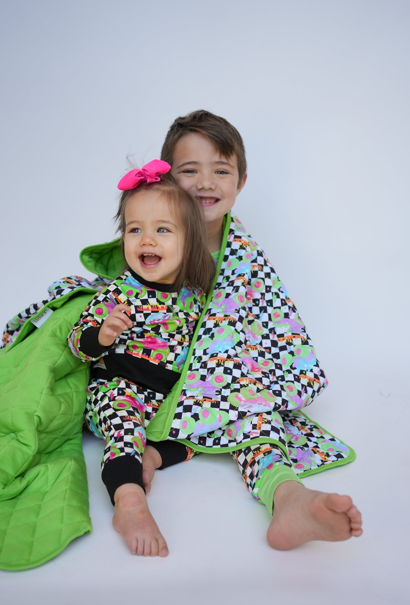 Ready, Check Glow Bamboo Quilted Blanket - Ever Colter Co