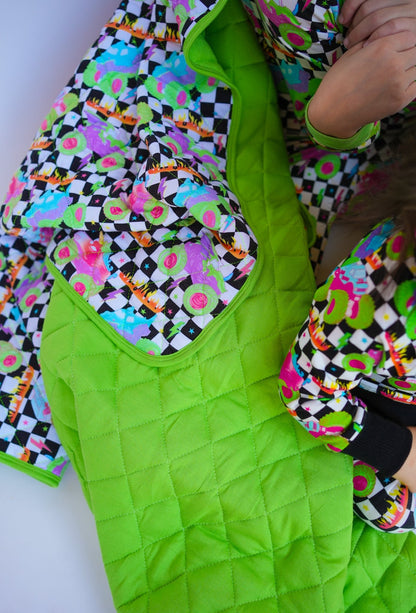 Ready, Check Glow Bamboo Quilted Blanket - Ever Colter Co
