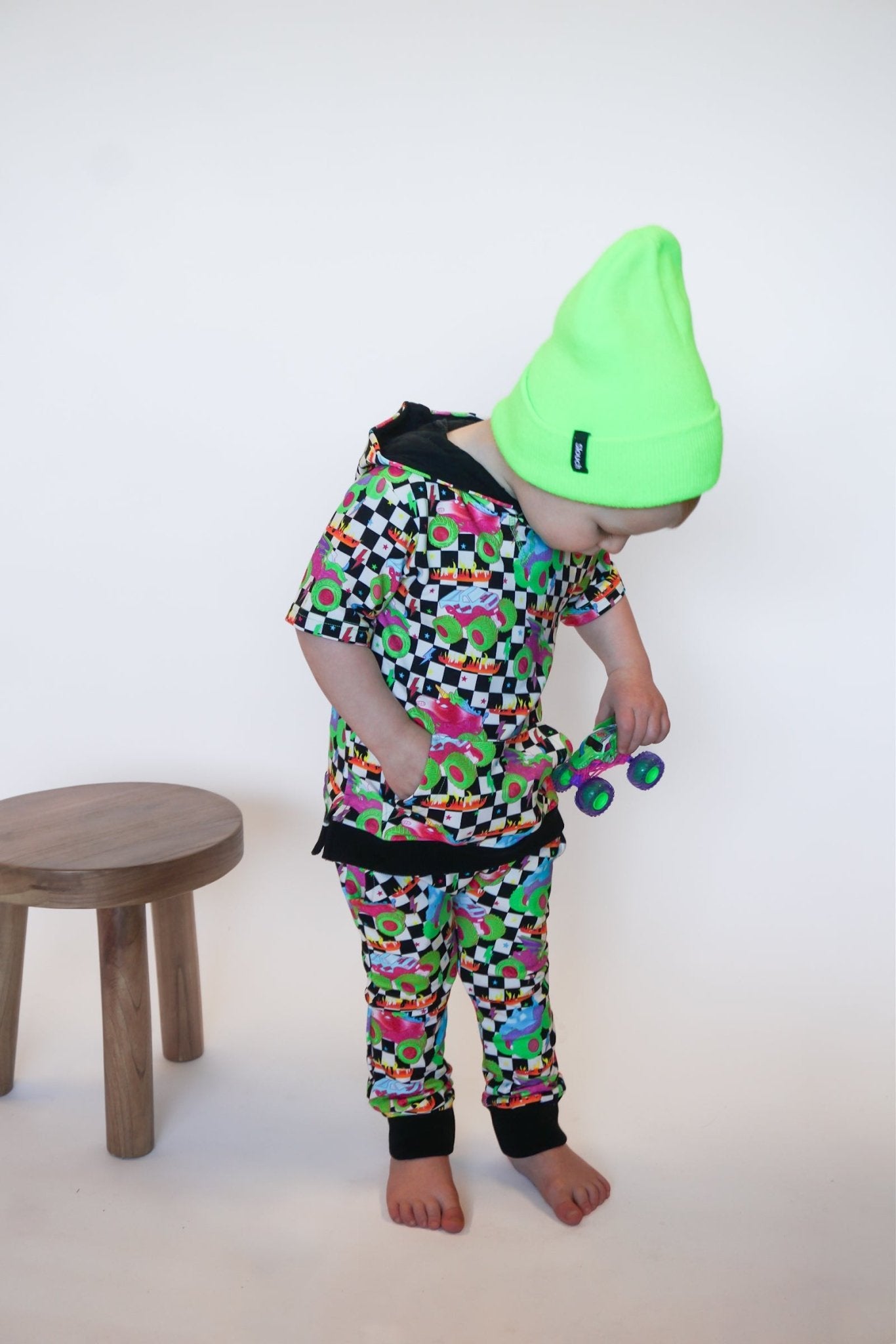 Ready, Check Glow French Terry Hooded Shirt - Ever Colter Co