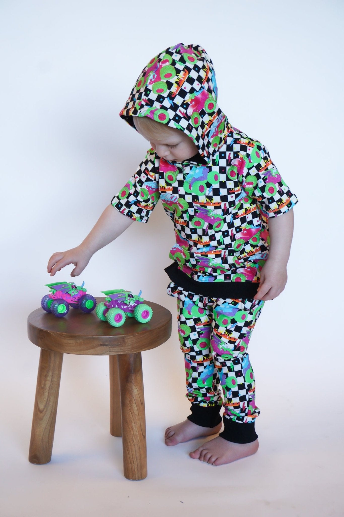 Ready, Check Glow French Terry Hooded Shirt - Ever Colter Co