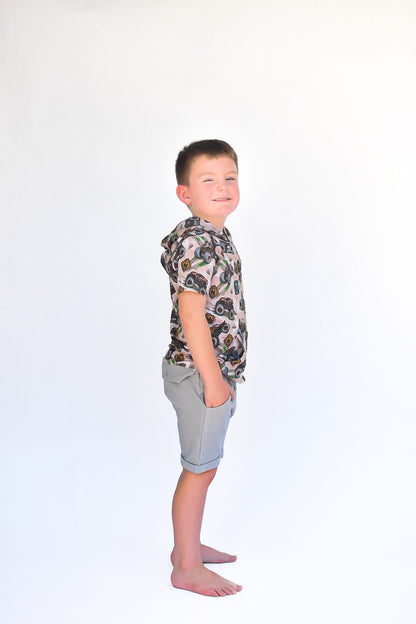 French Terry Harem Shorts (Hunter)