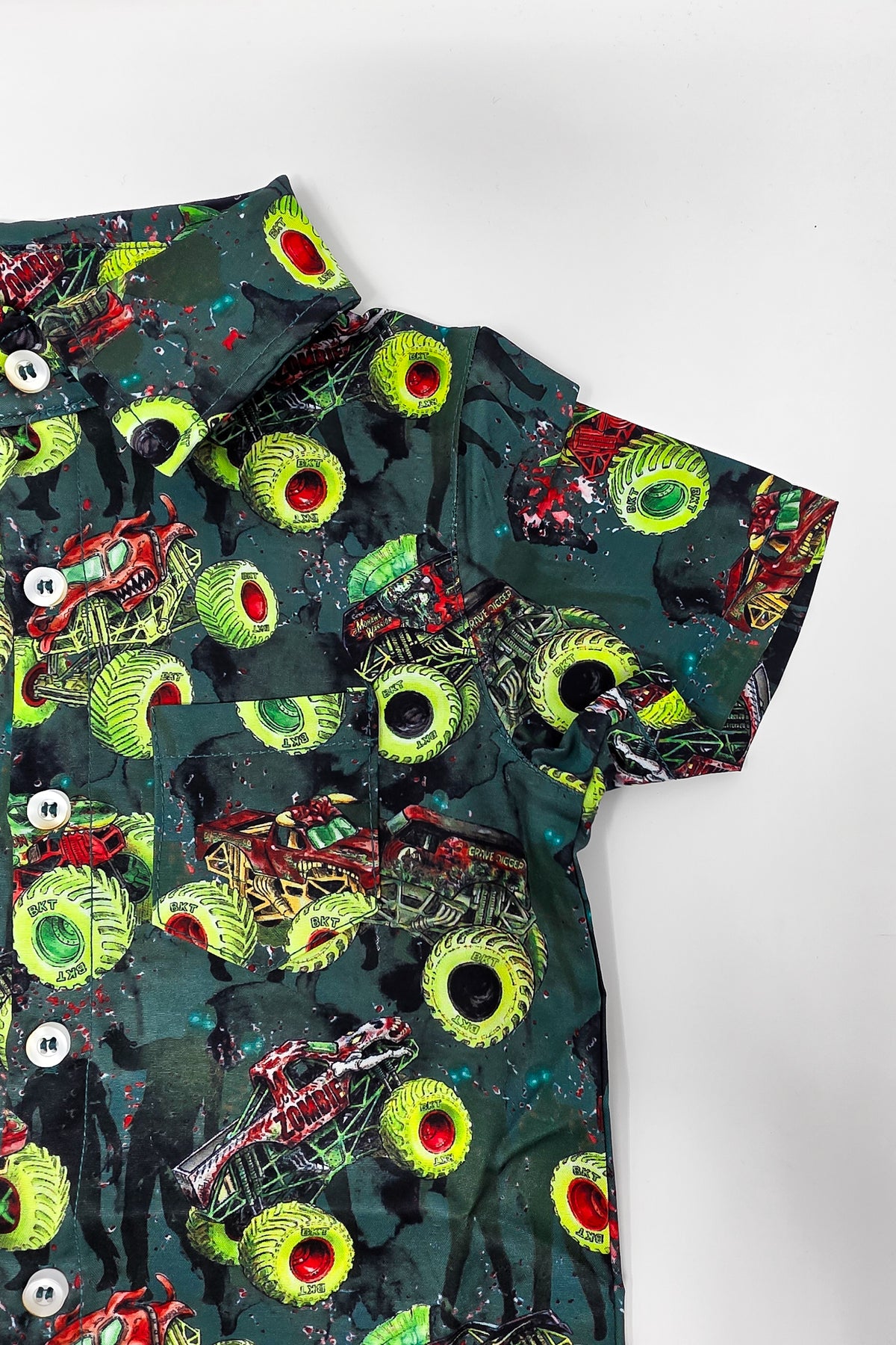 Zombie vs Hunter Button Up Shirt (Kids & Adults)