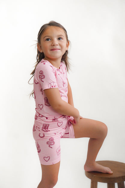 Mojave Mauve + Iron Outlaw Shorts Jammies