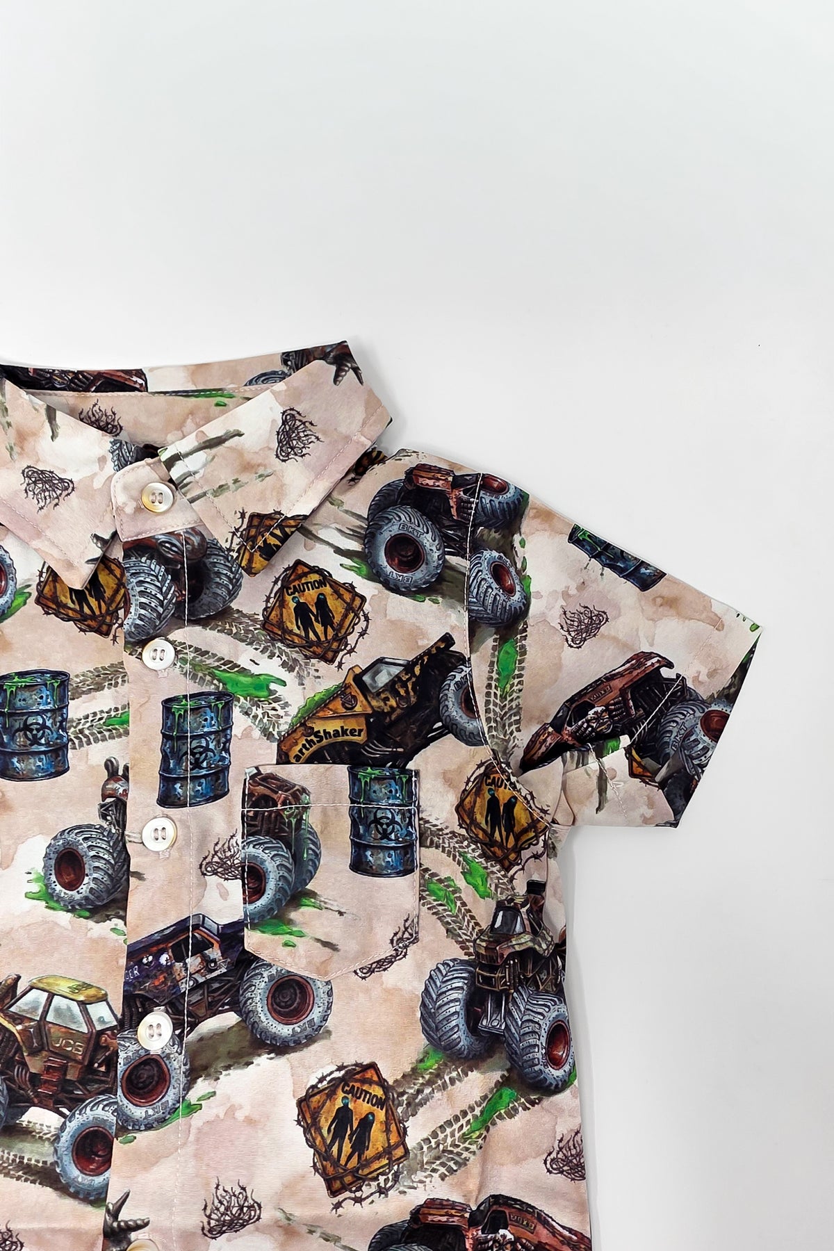 Zombie vs Hunter Button Up Shirt (Kids & Adults)