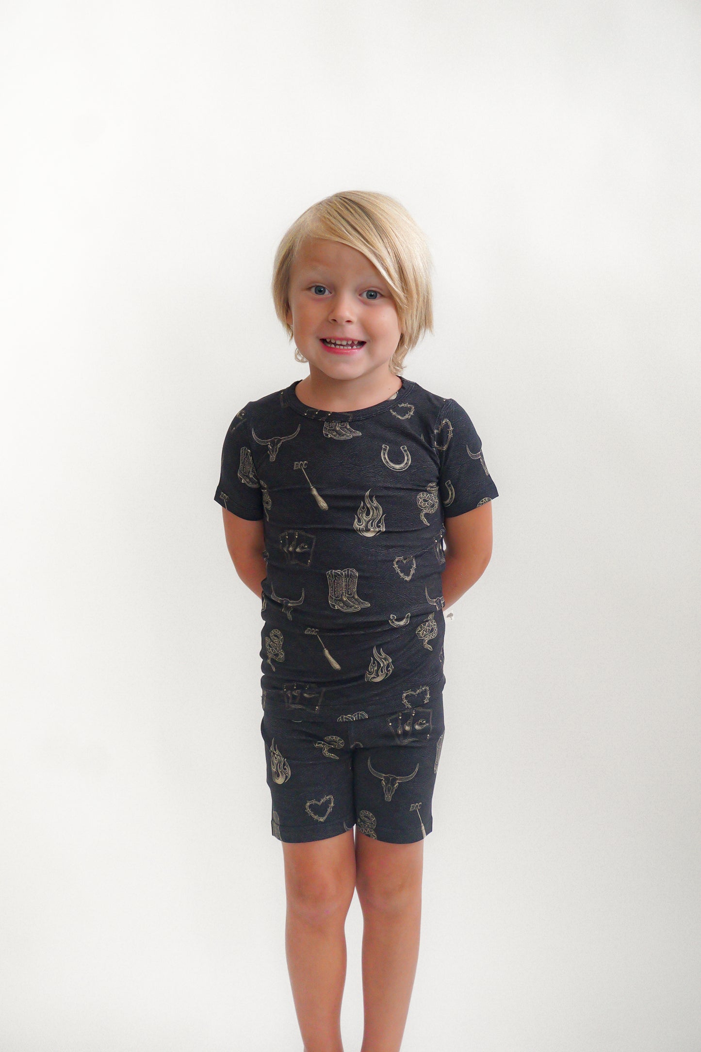 Mojave Mauve + Iron Outlaw Shorts Jammies