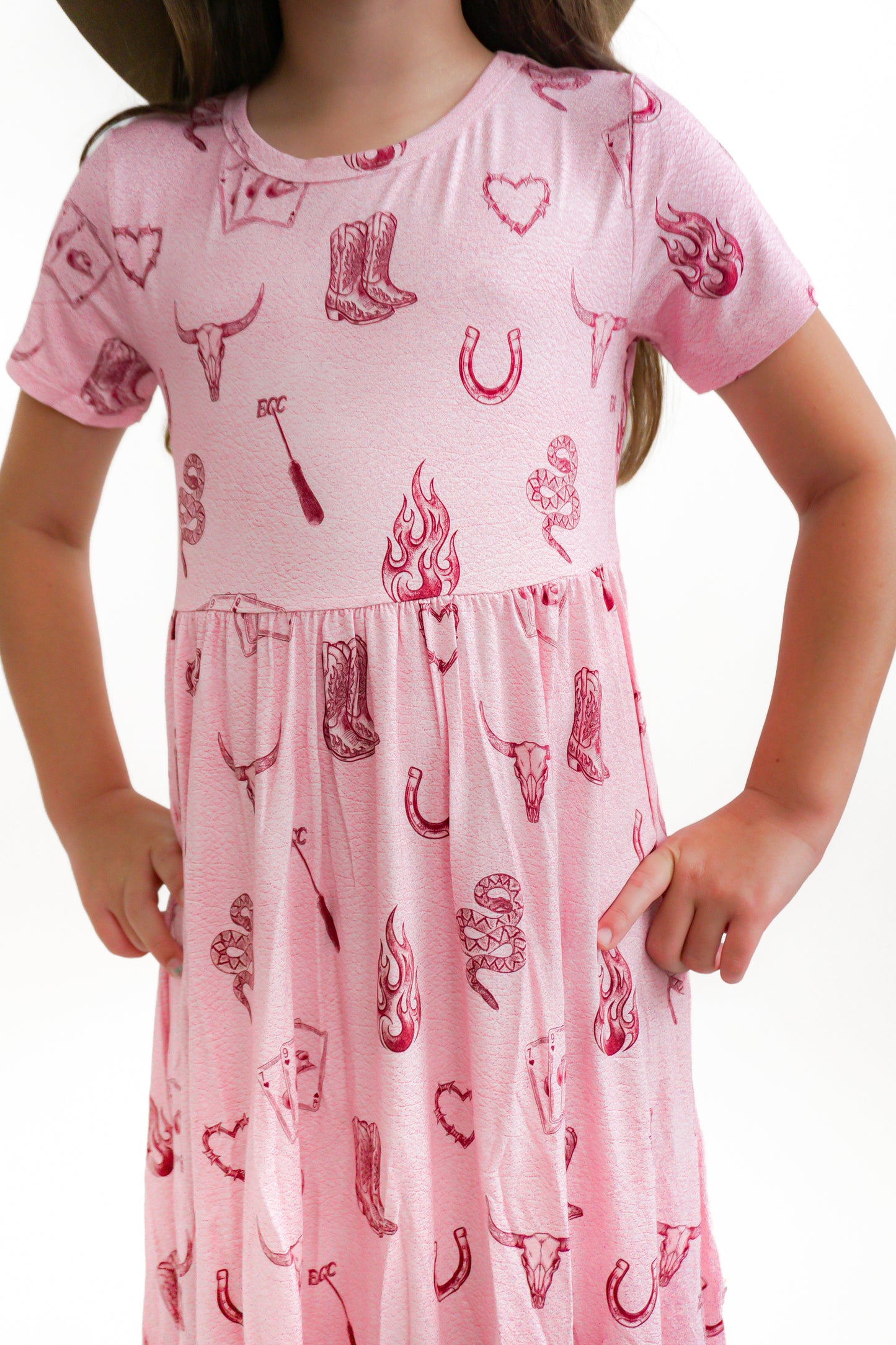 Mojave Mauve Ruffle Dress