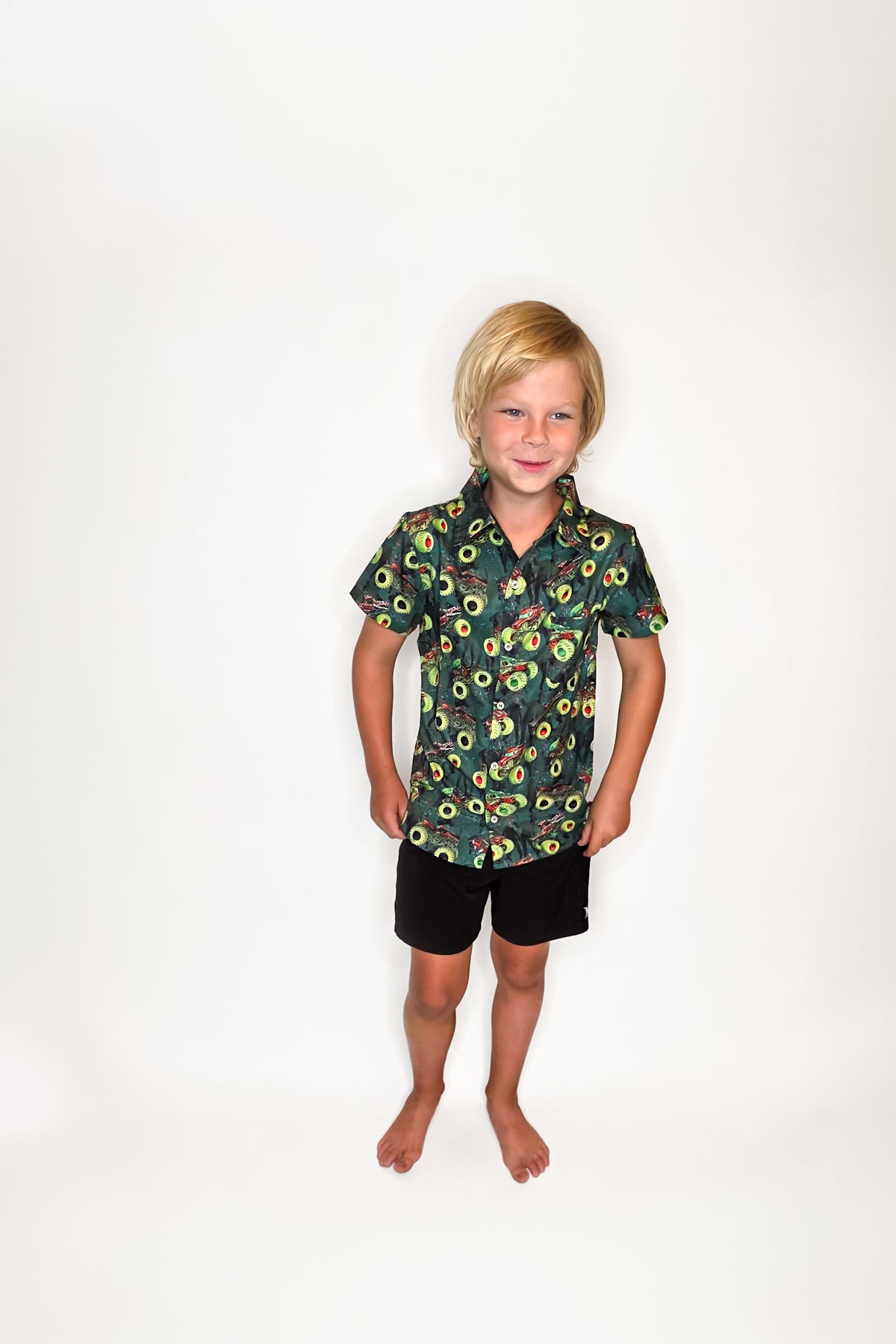 Zombie vs Hunter Button Up Shirt (Kids & Adults)