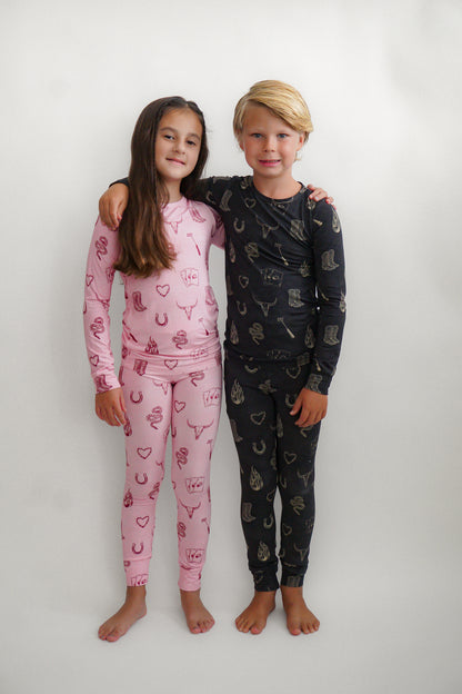 Mojave Mauve + Iron Outlaw Long Sleeve Jammies