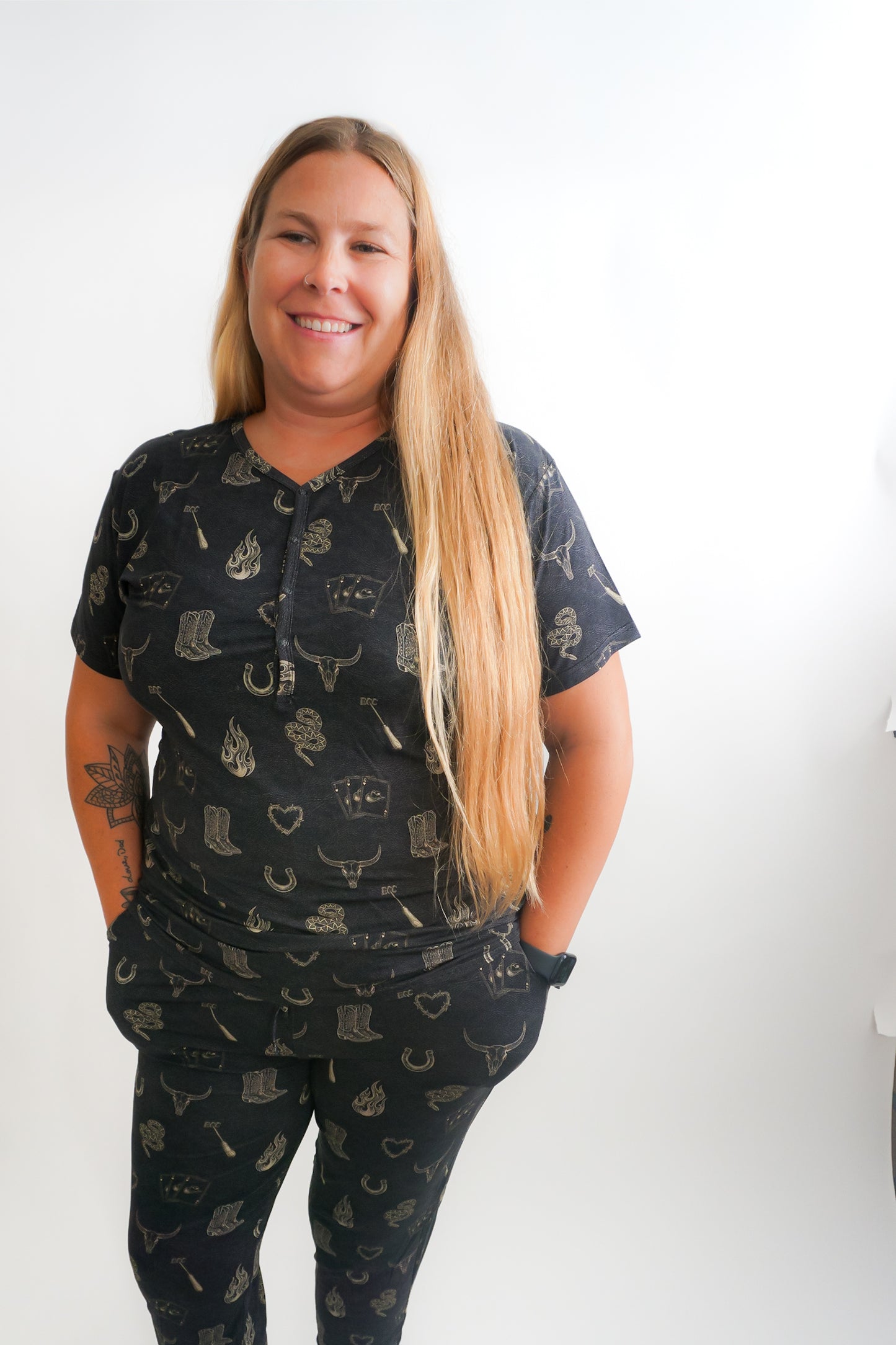 Mojave Mauve + Iron Outlaw Women’s Jogger Pajama Set
