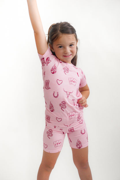 Mojave Mauve + Iron Outlaw Shorts Jammies