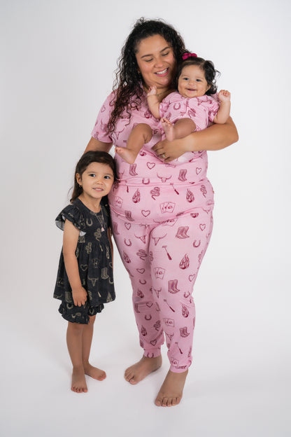 Mojave Mauve + Iron Outlaw Women’s Jogger Pajama Set