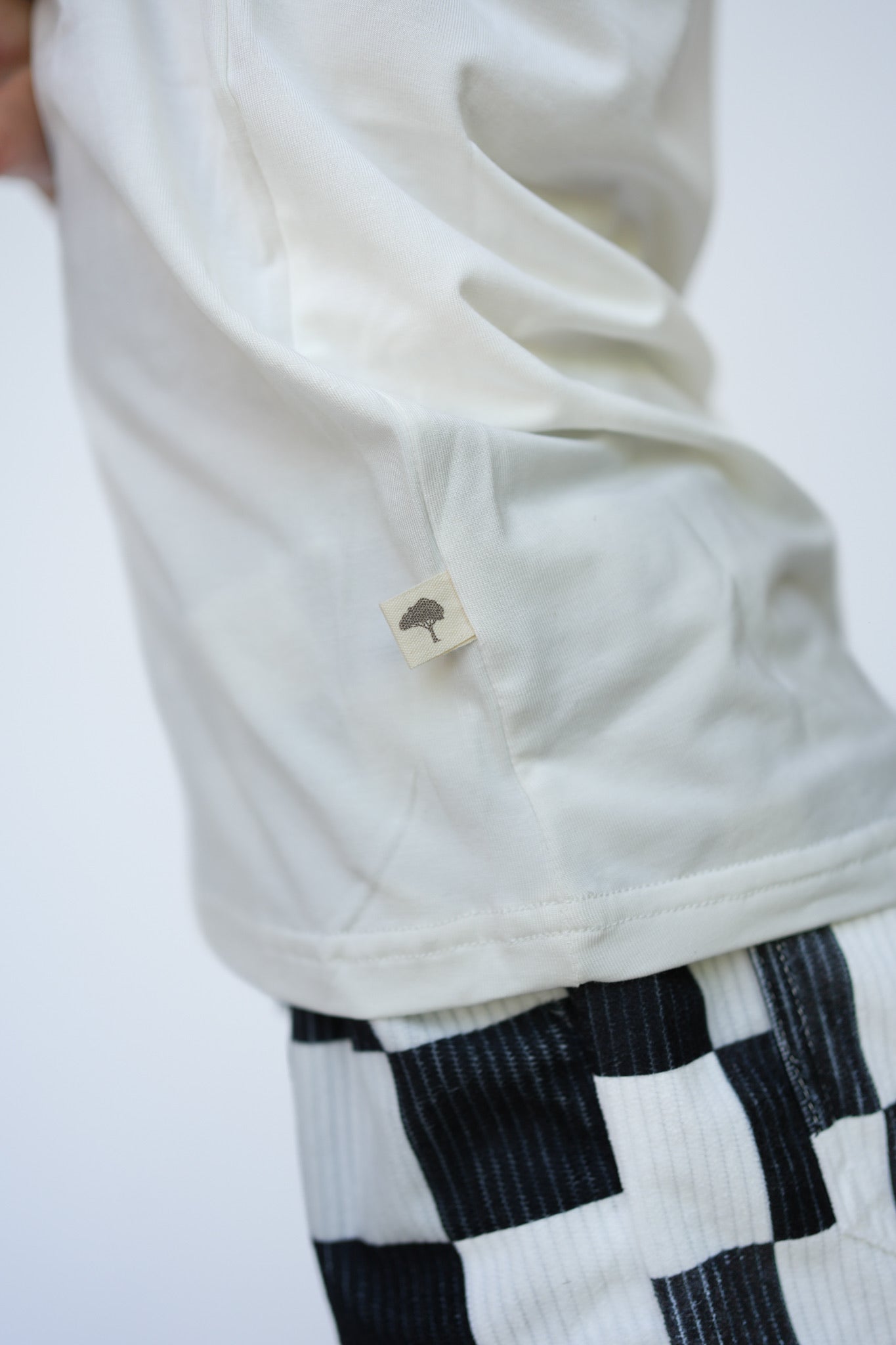 White Pocket Tee (Check, Check, Goose) - Ever Colter Co