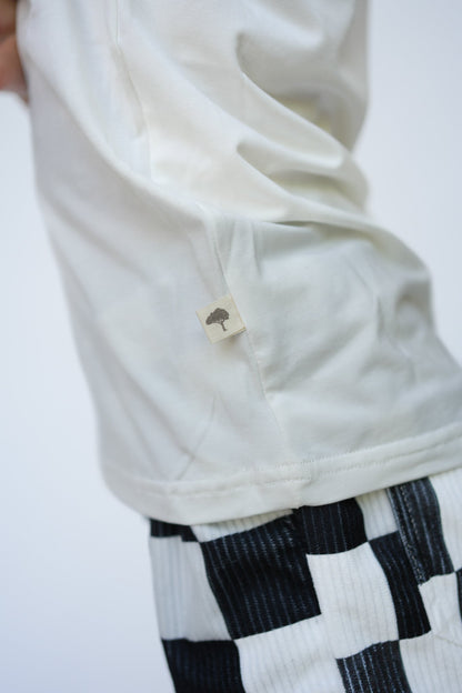 White Pocket Tee (Check, Check, Goose) - Ever Colter Co
